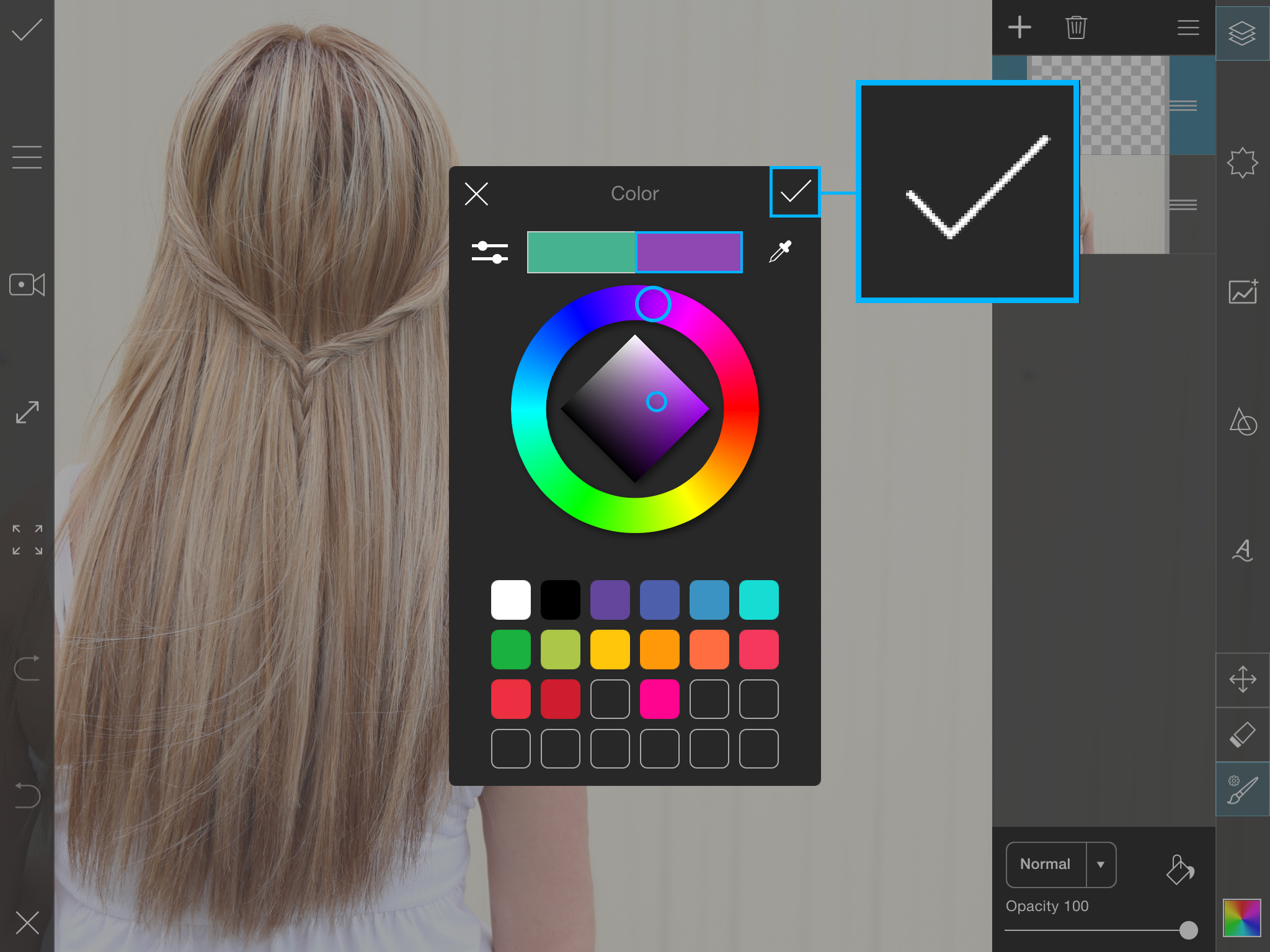 PicsArt color chooser