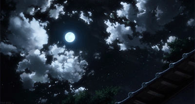 love anime sky kawaii night luna gif nubes...