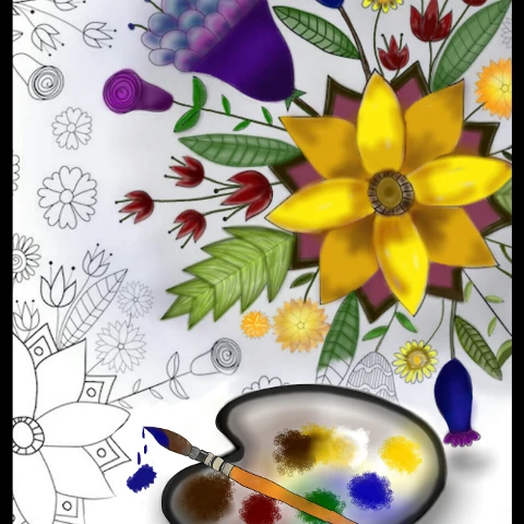 #gdfloralcolorin,#drawing