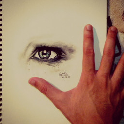 eyes art hands