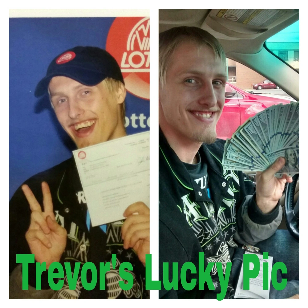Trevor cashing in his
